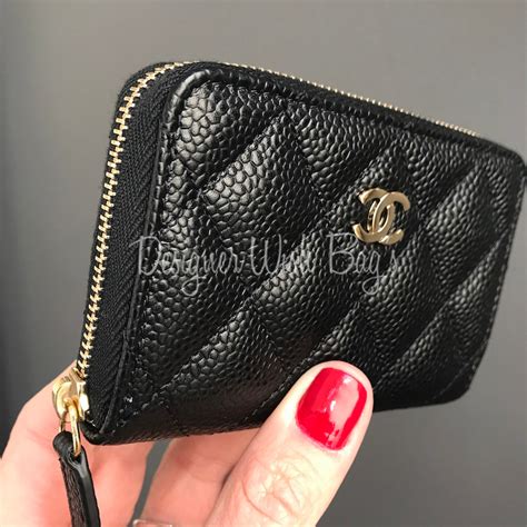 chanel small zipper wallet.